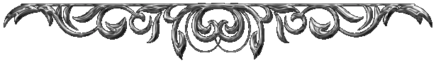 a decorative silver line with rounded flourishes arranged upside down