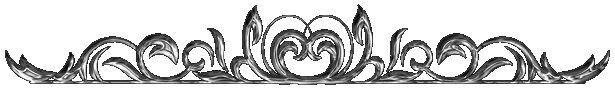 a decorative silver line with rounded flourishes atop it